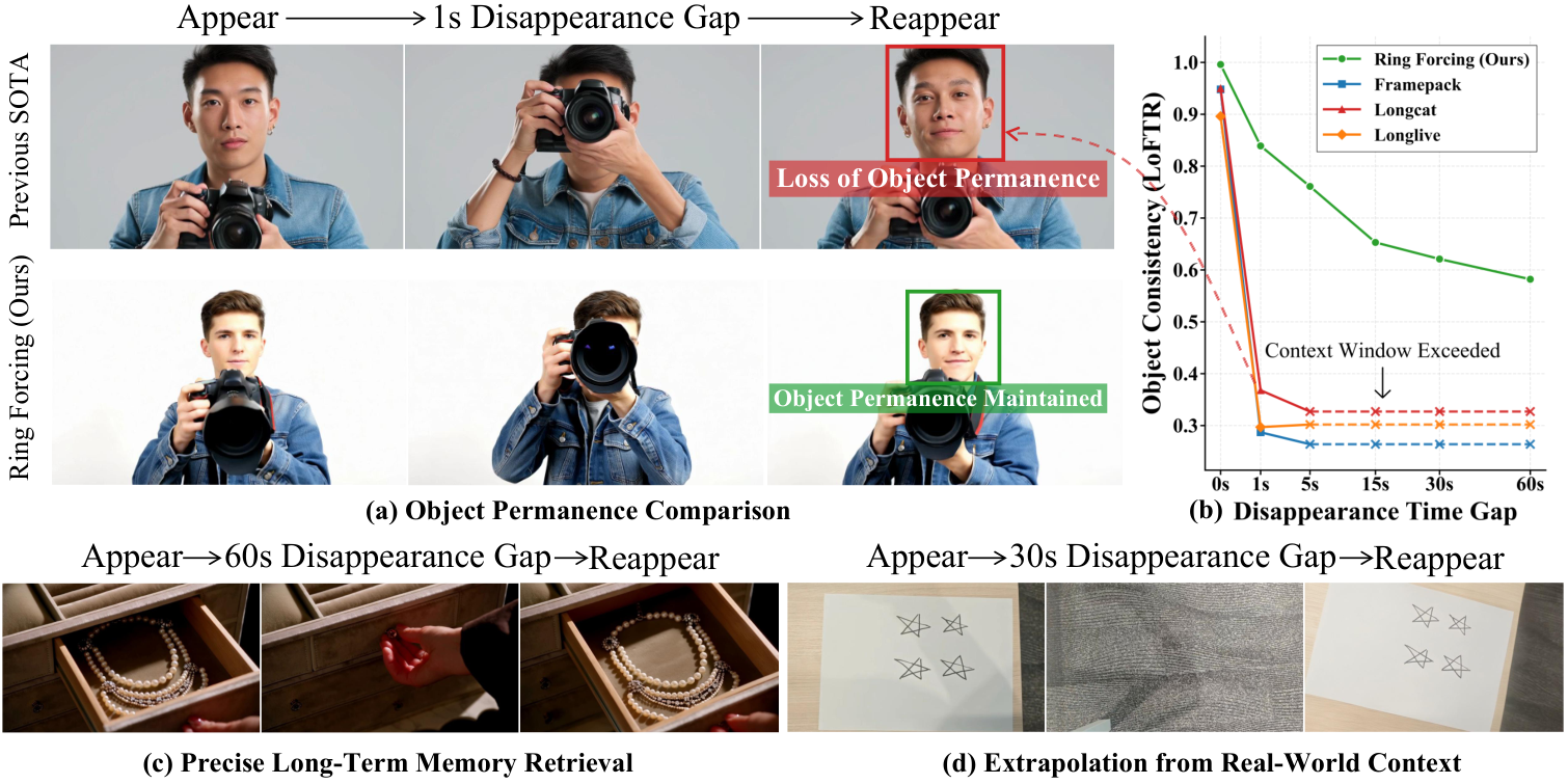 Ring Forcing: Towards Precise Long-Term Memory for Autoregressive Video Diffusion