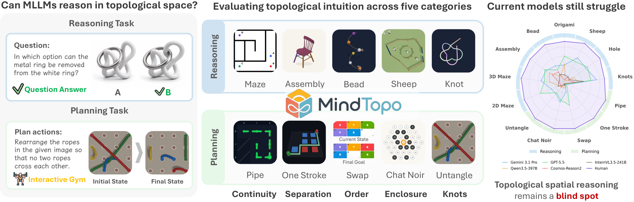 MindTopo: Can Foundation Models Reason in Topological Space?
