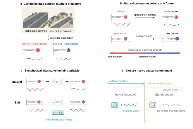A Chosen Future Can Still Be Rewritten: Causal Writability in Video Models